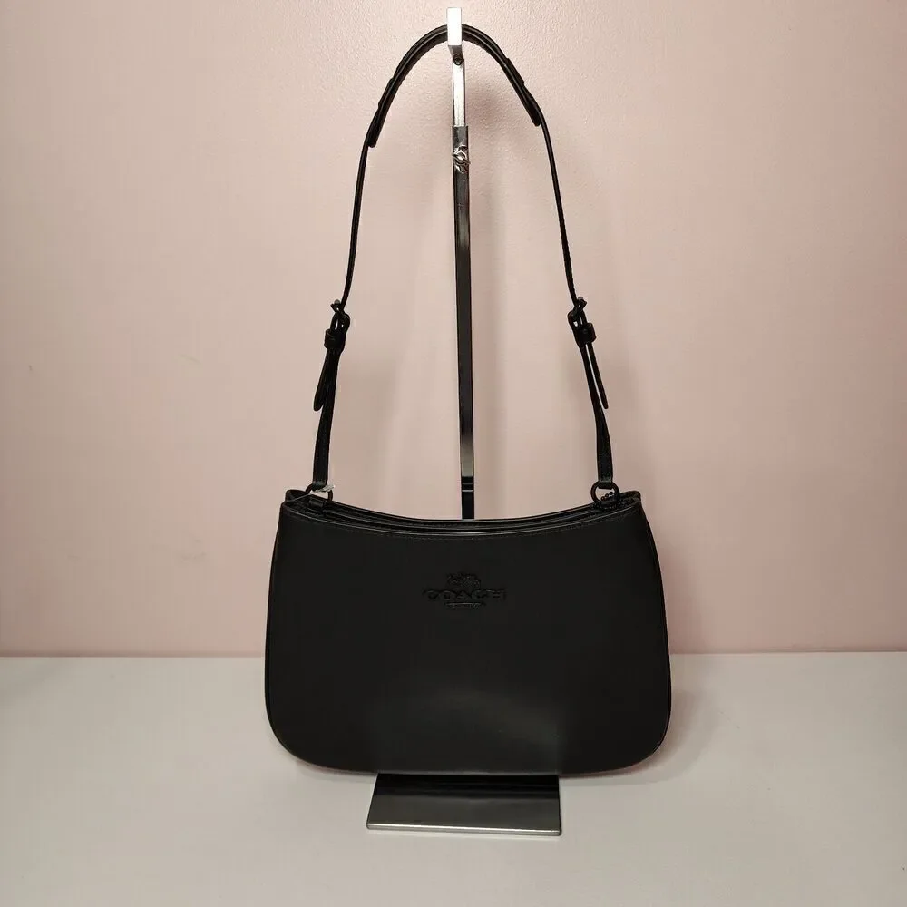NWT Coach CP101 Penelope Leather Shoulder Bag Black